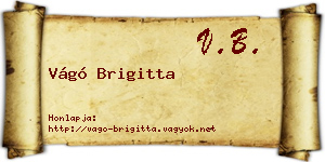 Vágó Brigitta névjegykártya
